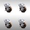 Service Caster 4 Inch SS High Temp Glass Filled Nylon Swivel Bolt Hole Caster Set with Brake SCC-SSBH20S414-GFNSHT-TLB-4 - alternate 1